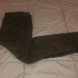 Cotton Olive Green Pants, Size 10